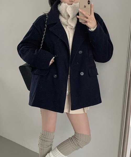 semplice(センプリチェ)の「ダッフルコート(ダッフルコート・レディース・ネイビー・F)」の3枚目の写真