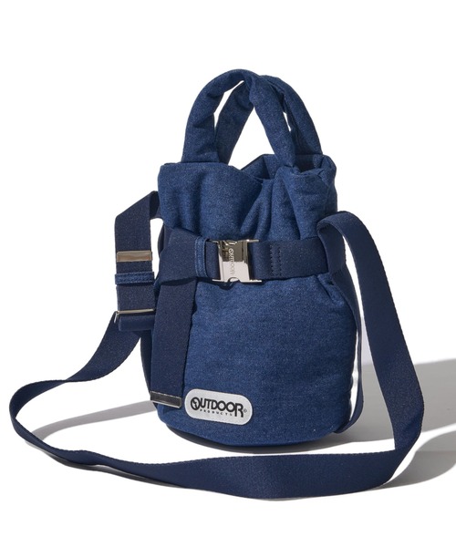 OUTDOOR PRODUCTS(アウトドアプロダクツ)の「【OUTDOOR PRODUCTS / アウトドアプロダクツ】 2way Belt Tote デニムライク ベルト トートバッグ(ショルダーバッグ・レディース・ブラック/ネイビー/サックスブルー・FREE)」の2枚目の写真
