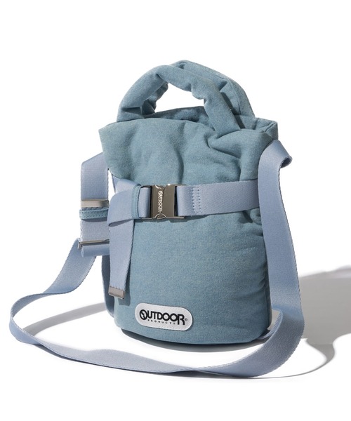 OUTDOOR PRODUCTS(アウトドアプロダクツ)の「【OUTDOOR PRODUCTS / アウトドアプロダクツ】 2way Belt Tote デニムライク ベルト トートバッグ(ショルダーバッグ・レディース・ブラック/ネイビー/サックスブルー・FREE)」の3枚目の写真