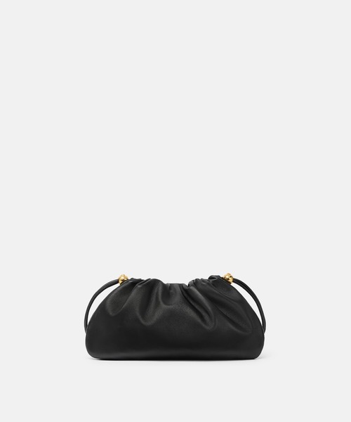 VERSACE（ヴェルサーチ）の「ヴェルサーチェ タグ ナッパ ミニバッグ（ハンドバッグ・レディース・ブラック/ライトブルー・ONE SIZE）」の3枚目の写真