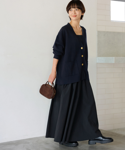 追加3 / 新色》コットンカシミヤミックスダブルニットVネック