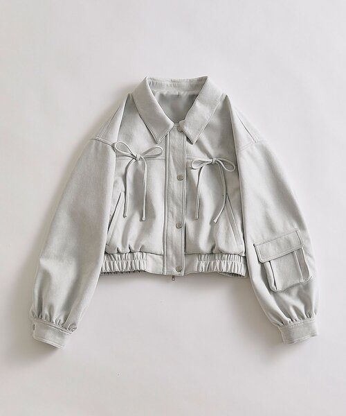 OLIVE des OLIVE（オリーブデオリーブ）の「spring color paletteブルゾン（ブルゾン・レディース・ブラウン/サックスブルー/ピンク・FREE）」の14枚目の写真