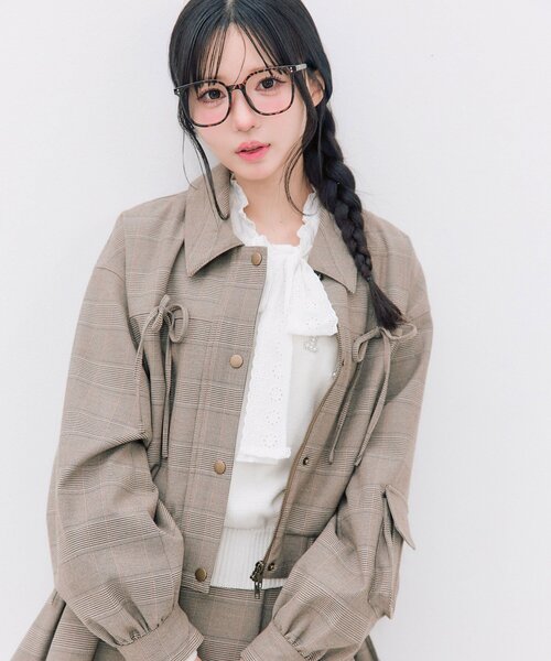 OLIVE des OLIVE（オリーブデオリーブ）の「spring color paletteブルゾン（ブルゾン・レディース・ブラウン/サックスブルー/ピンク・FREE）」の17枚目の写真