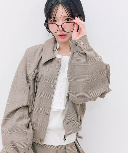 OLIVE des OLIVE（オリーブデオリーブ）の「spring color paletteブルゾン（ブルゾン・レディース・ブラウン/サックスブルー/ピンク・FREE）」の19枚目の写真