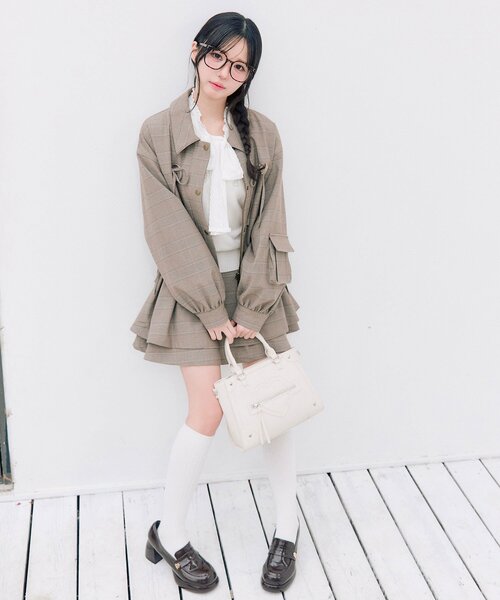 OLIVE des OLIVE（オリーブデオリーブ）の「spring color paletteブルゾン（ブルゾン・レディース・ブラウン/サックスブルー/ピンク・FREE）」の20枚目の写真