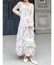 RESEXXY | 【memorif.】フラワーラッフルアンサンブルキャミワンピース(ワンピース)