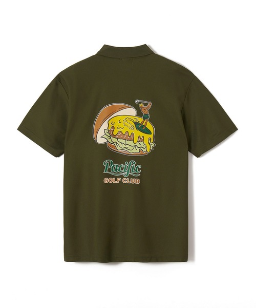 MEN】GOLF & HAMBURGER POLO SHIRT（ポロシャツ）｜Pacific GOLF CLUB