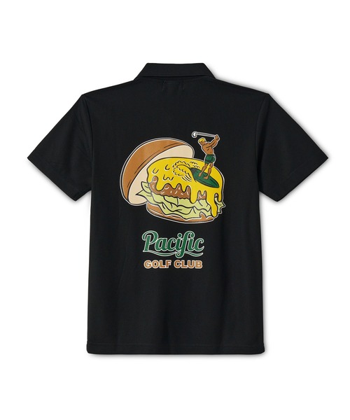 Pacific Golf Clubポロシャツ ハンバーガー ゴルフウェア MEN】GOLF & HAMBURGER POLO SHIRT（ポロシャツ）｜Pacific GOLF CLUB