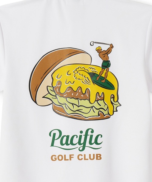 Pacific GOLF CLUB（パシフィックゴルフクラブ）の「【MEN】GOLF & HAMBURGER POLO SHIRT（ポロシャツ・メンズ・ホワイト/サンドベージュ/ブラック/オリーブ・S/M/L/XL）」の7枚目の写真