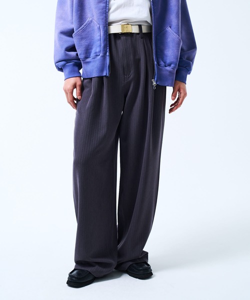 セール】2tuck Wide Slacks / 2タックワイドスラックスパンツ