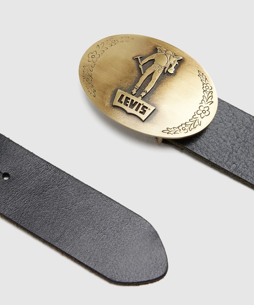 Levi's（リーバイス）の「SADDLEMANPLAQUEBELTC（その他・メンズ・ブラック・95/90/85/80）」の2枚目の写真