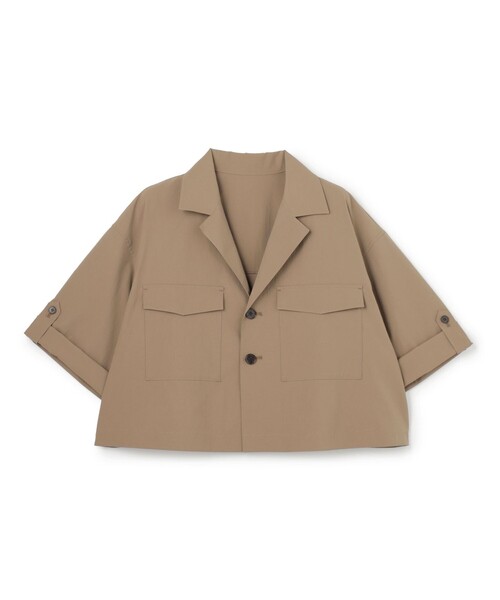 uncrave(アンクレイヴ)の「クールタッチカラータイプライター シャツジャケット(シャツ/ブラウス・レディース・レッド系/ホワイト系/ローズ系/ブラック系/ダークブラウン系/ベージュ系・1/T1)」の4枚目の写真