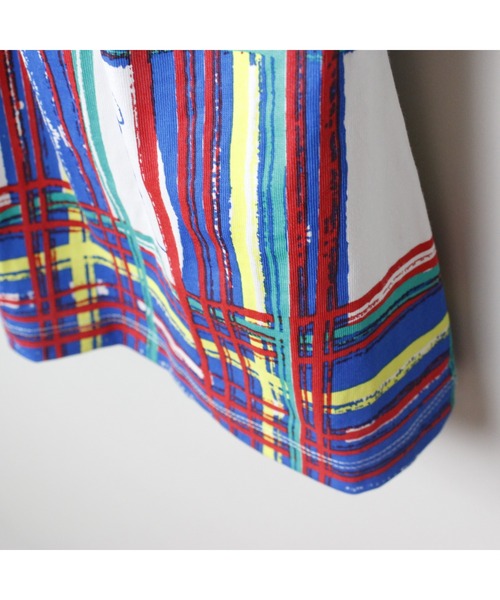 maarook（マルーク）の「ブラッシュチェックPT天竺ワンピース（ワンピース・キッズ・ブルー・150cm/140cm）」の8枚目の写真