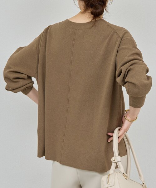 GALLARDAGALANTE(ガリャルダガランテ)の「【セットアップ対応】Vニット(ニット/セーター・レディース・グレイッシュベージュ/チャコールグレー・FREE)」の12枚目の写真