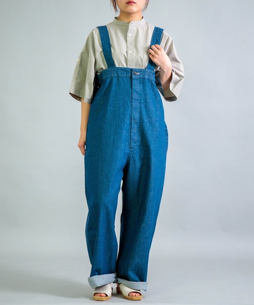 Yarmo] 10oz Denim High Rise Brace Trousers | Domingo（ドミンゴ