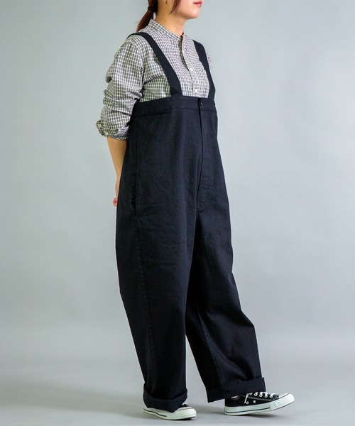 Yarmo（ヤーモ）の「[Yarmo] 10oz Denim High Rise Brace Trousers（サロペット/オーバーオール・レディース・ブラック/ブルー・M）」の17枚目の写真