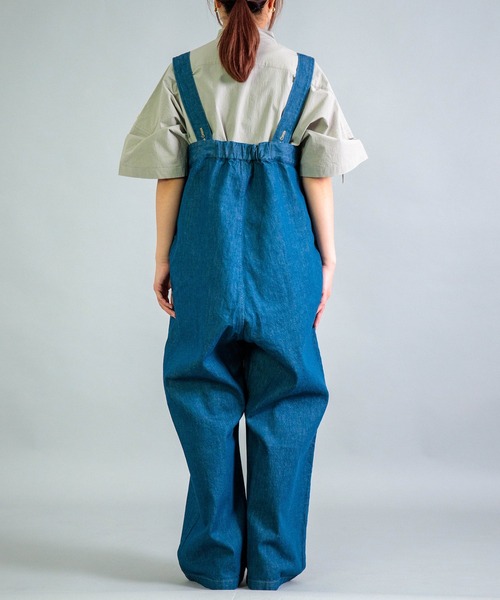 Yarmo] 10oz Denim High Rise Brace Trousers（サロペット