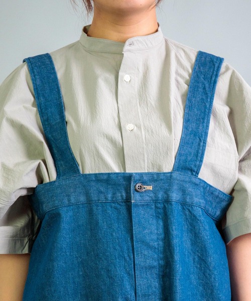 Yarmo] 10oz Denim High Rise Brace Trousers（サロペット