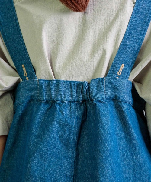 Yarmo] 10oz Denim High Rise Brace Trousers（サロペット