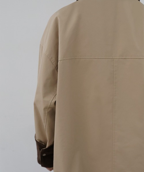 hellam(へラム)の「コーデュロイカラーツイルカバーオール(テーラードジャケット・レディース・アイボリー/ブラック/オリーブ/ベージュ/ブラウン・FREE)」の12枚目の写真