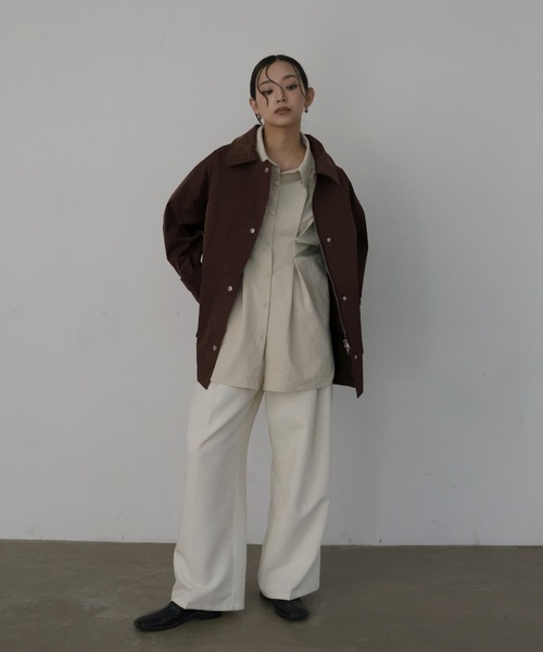 コーデュロイカラーツイルカバーオール（テーラードジャケット