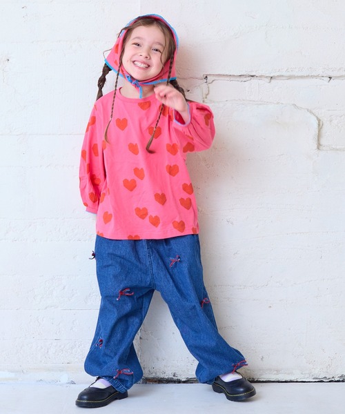 MARKEY'S（マーキーズ）の「サンカクスカーフSETカットソー（Tシャツ/カットソー・キッズ・ピンク系その他/ホワイト系その他/マルチ・110/100/90/80/130/120）」の11枚目の写真