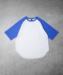 【69】ミドルウエイト天竺 ラグラン5分袖Tシャツ