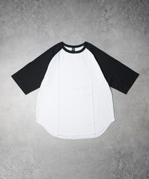 【69】ミドルウエイト天竺 ラグラン5分袖Tシャツ