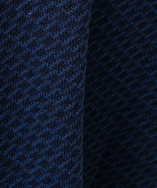 GLOSTER（グロスター）の「【シャリ感で軽やか】バーズアイVネック crunchyカーデ（カーディガン/ボレロ・メンズ・ブラック系その他/ブルー系その他/パープル系その他・S/M/L）」の6枚目の写真