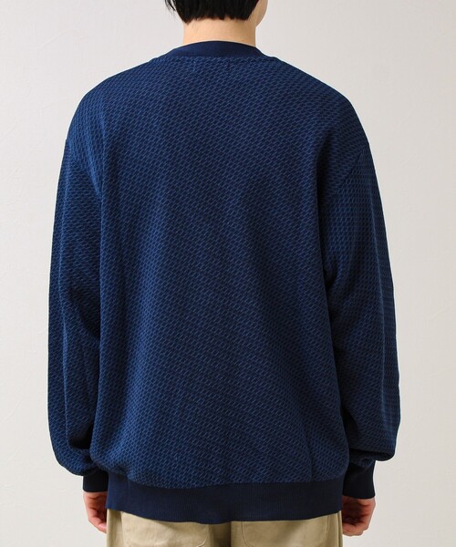 GLOSTER（グロスター）の「【シャリ感で軽やか】バーズアイVネック crunchyカーデ（カーディガン/ボレロ・メンズ・ブラック系その他/ブルー系その他/パープル系その他・S/M/L）」の20枚目の写真