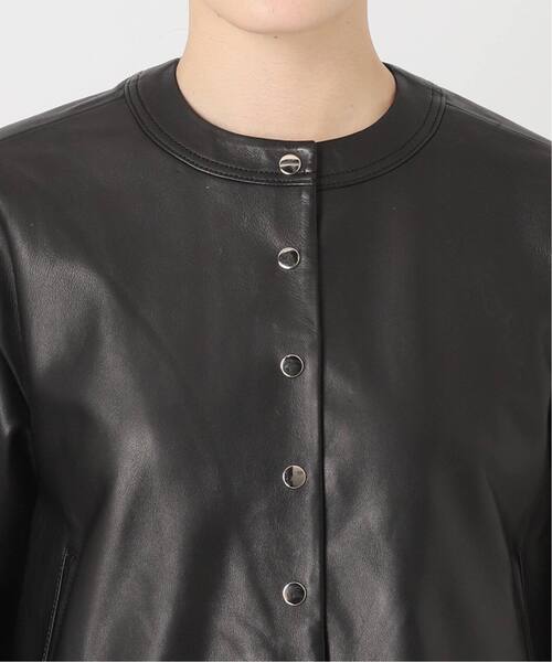 IENA（イエナ）の「《追加》シープクルーネックブルゾン（ライダースジャケット・レディース・ブラック・FREE）」の18枚目の写真