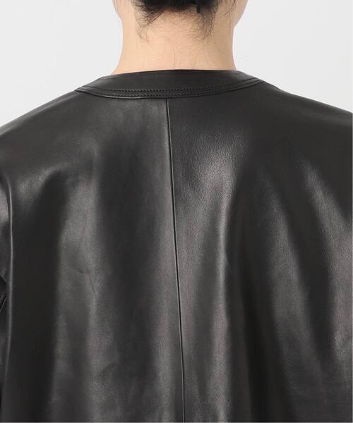 IENA（イエナ）の「《追加》シープクルーネックブルゾン（ライダースジャケット・レディース・ブラック・FREE）」の19枚目の写真