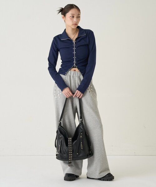 WHO'S WHO gallery（フーズフーギャラリー）の「2WAYドットスタッズリンプバッグ（ショルダーバッグ・レディース・ブラック/レッド・FREE）」の15枚目の写真