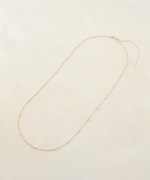 DISCOAT（ディスコート）の「【GOLDY】パールチェーンロングネックレス（ネックレス・レディース・シルバー/ゴールド・FREE）」の2枚目の写真