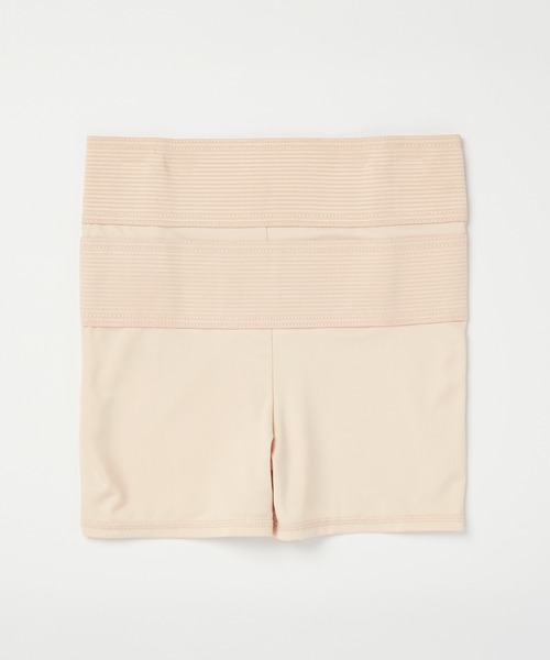 Honeys（ハニーズ）の「履くだけでお腹シュッとレギンス１分丈（レギンス/スパッツ・レディース・ベージュ/ブラック・L/LL/M）」の2枚目の写真