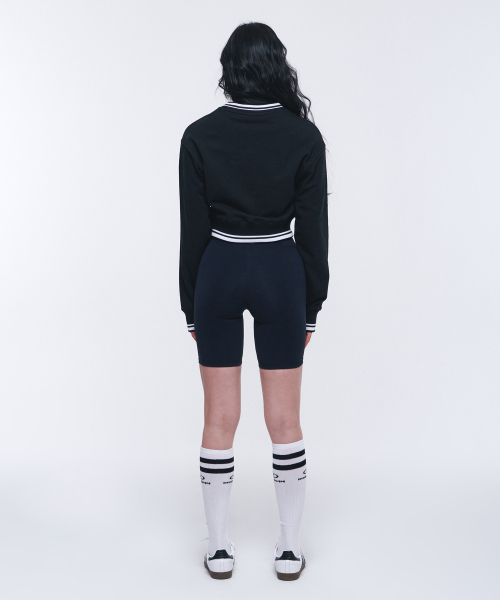 BORN TO WIN（ボーントゥウィン）の「W WELLNESS V-NECK CROP SWEATSHIRTS [BLACK]（スウェット・レディース・その他・1/2）」の8枚目の写真