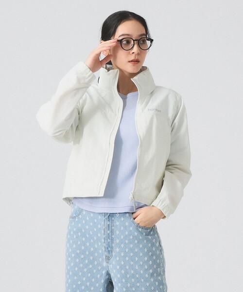 MARMOT（マーモット）の「【別注】Marmot / パッカブル ジャケット（ナイロンジャケット・レディース・オフホワイト/ブラック/ラベンダー・ONE SIZE）」の2枚目の写真