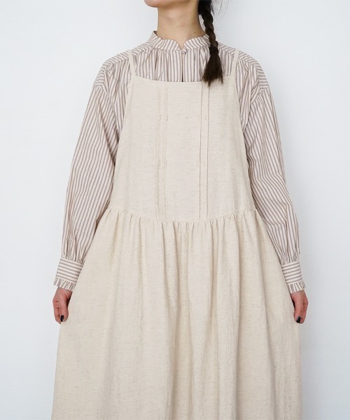 オオカミとフクロウ（オオカミとフクロウ）の「フクロウと晴れた日の午後に（ワンピース・レディース・ブラック/キナリ・FREE）」の8枚目の写真