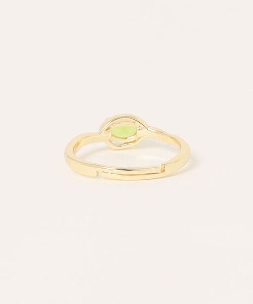 Burner(バーナー)の「【Cle・stone(クレストーン)】オリーブカラーストーン イレギュラーリング cle-ring-22-7【RBTS】(リング・レディース・グリーン系その他・FREE)」の2枚目の写真