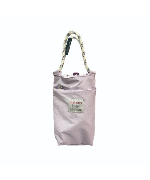 A BAG OF CHIPS(アバッグオブチップス)の「オーディナリーペットボトルホルダー(エコバッグ/サブバッグ・レディース・ピンク/ブラック/オリーブ/サックスブルー/パープル・FREE)」の4枚目の写真
