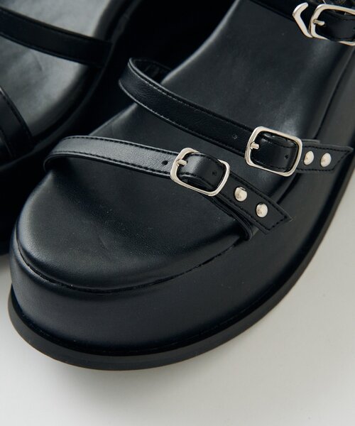 Kastane（カスタネ）の「【2026SSカタログ】スタッズサンダル（サンダル・レディース・ブラック/ブラウン・38/37/36）」の15枚目の写真