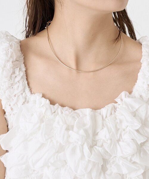mystic(ミスティック)の「26SS shiny necklace(ネックレス・レディース・シルバー/ゴールド・ONE SIZE)」の8枚目の写真