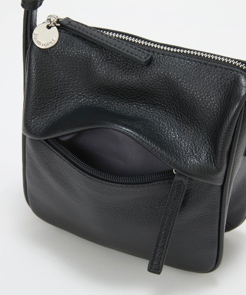 Breath TOPKAPI（ブレストプカピ）の「【Breath TOPKAPI】SUPPLE サプル シボレザー スワローマチ スクエア ミニ ショルダーバッグ（ショルダーバッグ・レディース・ブラック/ライトグレー・FREE）」の14枚目の写真