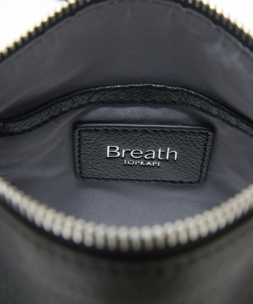 Breath TOPKAPI（ブレストプカピ）の「【Breath TOPKAPI】SUPPLE サプル シボレザー スワローマチ スクエア ミニ ショルダーバッグ（ショルダーバッグ・レディース・ブラック/ライトグレー・FREE）」の19枚目の写真
