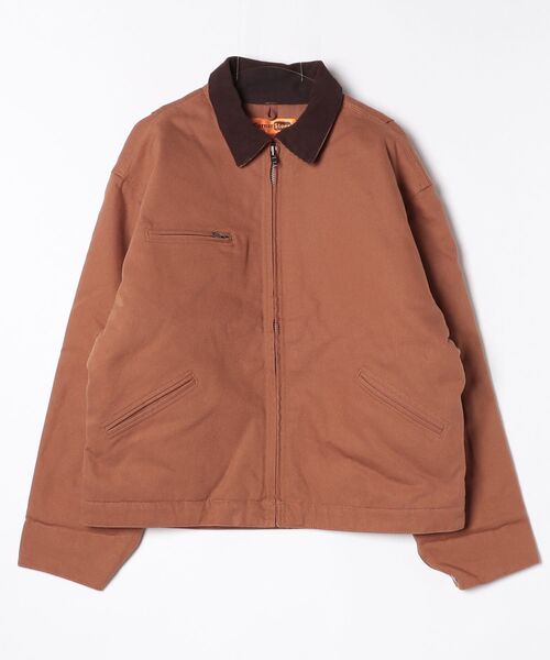 INNOCENT(イノセント)の「【T16】【Corner Stone/コーナーストーン】DUCK CLOTH WORK JACKET S-J763(ブルゾン・メンズ・ブラウン/ネイビー/チャコールグレー/ブラック・LARGE)」の4枚目の写真