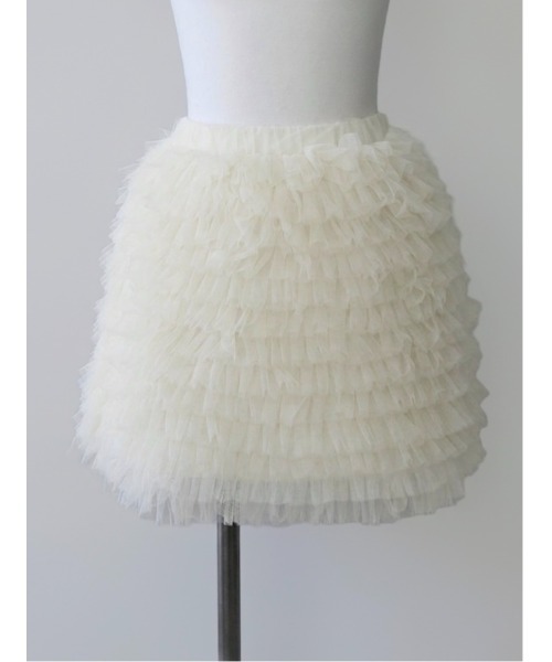 AMOMMA(アモマ)の「AUDREY TULLE SKORT(スカート・レディース・ブラウン/ブラック/アイボリー・FREE)」の19枚目の写真