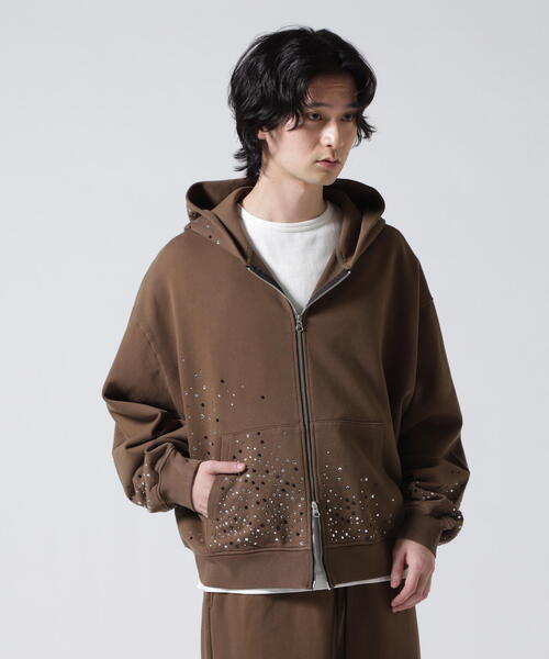 FR(13)NDS（フレンズ）の「FR(13)NDS /フレンズ/Stone Sweat Hoodie（パーカー・メンズ・グレー/ブラウン・M/L）」の8枚目の写真