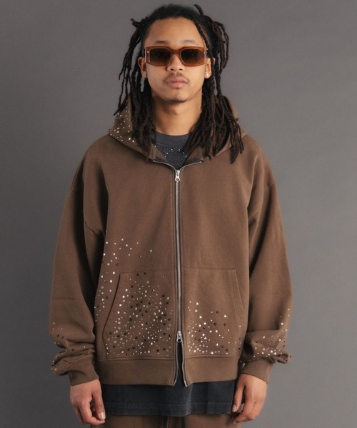 FR(13)NDS(フレンズ)の「FR(13)NDS /フレンズ/Stone Sweat Hoodie(パーカー・メンズ・グレー/ブラウン・M/L)」の12枚目の写真