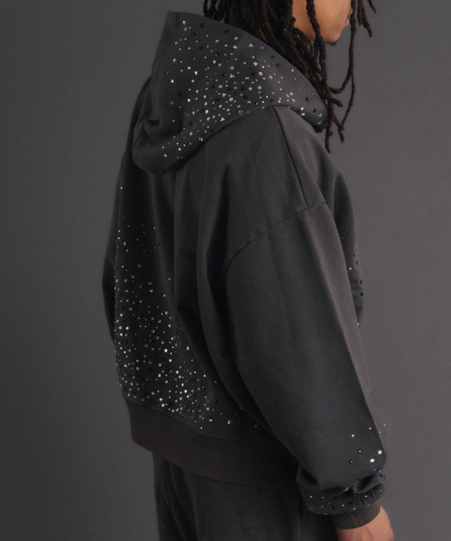 FR(13)NDS(フレンズ)の「FR(13)NDS /フレンズ/Stone Sweat Hoodie(パーカー・メンズ・グレー/ブラウン・M/L)」の8枚目の写真