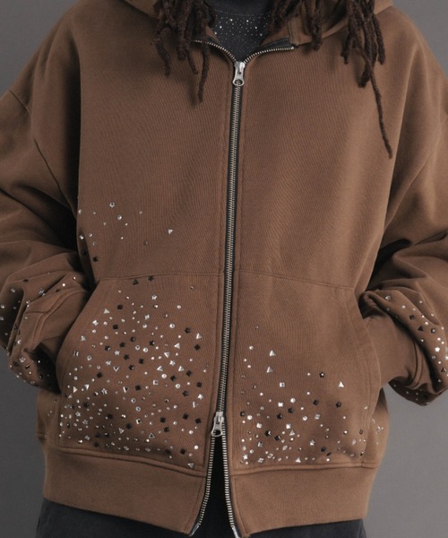 FR(13)NDS(フレンズ)の「FR(13)NDS /フレンズ/Stone Sweat Hoodie(パーカー・メンズ・グレー/ブラウン・M/L)」の13枚目の写真